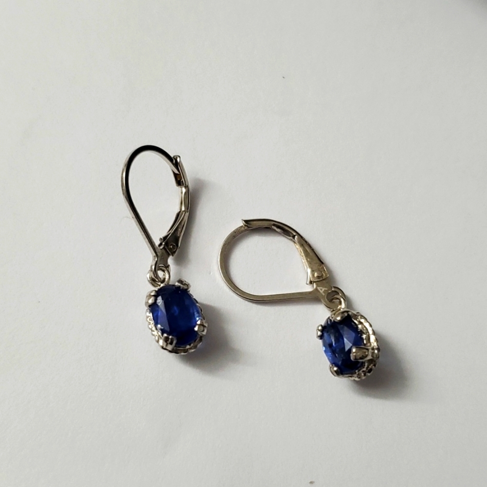 Sterling Silver 925 Tanzanite Earrings